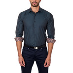 Jared Lang // Woven Dress Shirt // Dark Teal (US: S/15R)