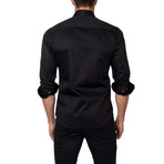 Jared Lang // Classic Dress Shirt + Solar Placket // Black (US: M/15.5R)