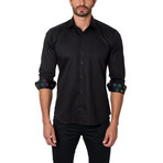 Jared Lang // Classic Dress Shirt + Solar Placket // Black (US: M/15.5R)