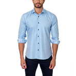 Spotted + Striped Dress Shirt // Light Blue (US: S/15R)