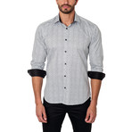 Jared Lang // Outside the Lines Dress Shirt // Black + Grey (US: M/15.5R)