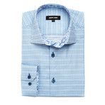 Spotted + Striped Dress Shirt // Light Blue (US: S/15R)