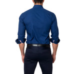 Classic Dress Shirt + Contrast Placket // Navy (US: S/15R)