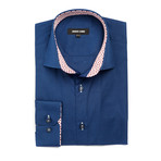 Classic Dress Shirt + Contrast Placket // Navy (US: S/15R)