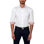 Classic Dress Shirt + Contrast Placket // White (US: S/15R)
