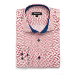 Outside the Lines Dress Shirt // Red + Navy (US: 2XL/17.5R)