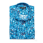 Paint Splatter Dress Shirt // Blue (US: S/15R)