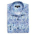 Floral Flair Dress Shirt // Blue (US: M/15.5R)