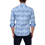 Floral Flair Dress Shirt // Blue (US: M/15.5R)