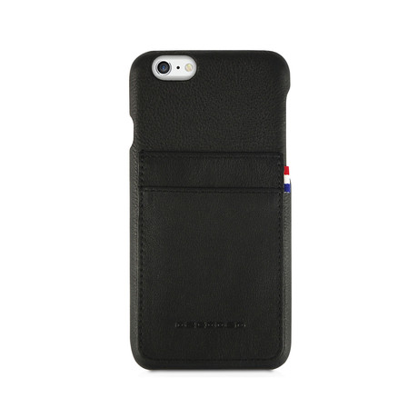 Leather Back Cover // Black (iPhone 6/6s Plus)