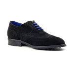 Rooster League // Suede Brogue Oxford // Black (Euro: 39)