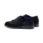 Rooster League // Suede Brogue Oxford // Black (Euro: 43)