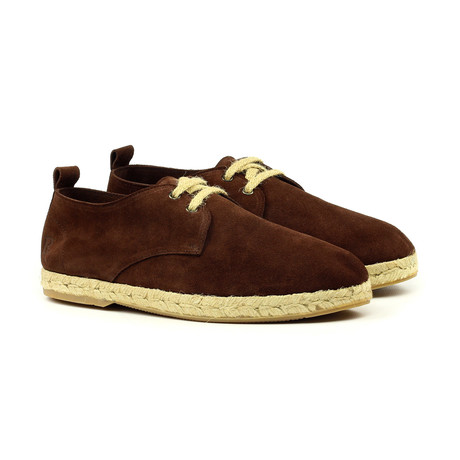 Suede Blucher Espadrille // Chocolate (US: 6)