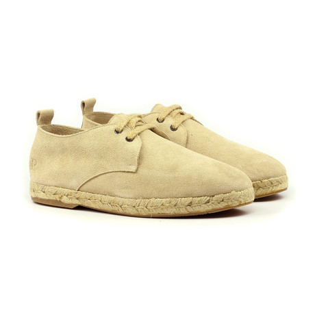 Suede Blucher Espadrille // Camel (US: 6)