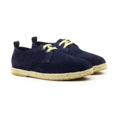 Suede Blucher Espadrille // Navy (US: 6)