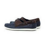 Nubuck Boat Shoe // Brown + Navy (US: 9)