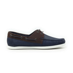 Nubuck Boat Shoe // Brown + Navy (US: 9)