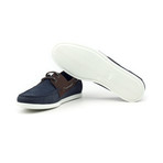 Nubuck Boat Shoe // Brown + Navy (US: 9)