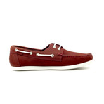 Nubuck Boat Shoe // Burgundy (US: 6)