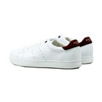 Tennis White // Burgundy Leather (US: 6)