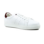 Tennis White // Burgundy Leather (US: 6)