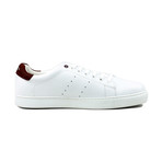 Tennis White // Burgundy Leather (US: 6)