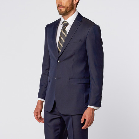 Slim-Fit Suit // Navy Pattern (US: 36S)