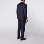 Slim-Fit Suit // Navy Pattern (US: 36S)