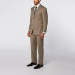 Slim-Fit Suit // Tan Pattern (US: 36S)
