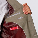 Slim-Fit Suit // Tan Pattern (US: 36S)