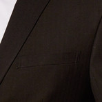 Slim-Fit Suit // Black Pattern (US: 36R)
