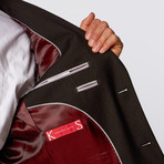 Slim-Fit Suit // Black Pattern (US: 36R)