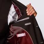 Vested Slim-Fit Suit // Black (US: 38S)