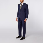 Slim-Fit Suit // Blue Patterned (US: 42S)