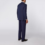 Slim-Fit Suit // Blue Patterned (US: 42S)
