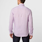 Floral Linen Button-Up // Lavender (S)