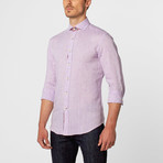 Floral Linen Button-Up // Lavender (S)