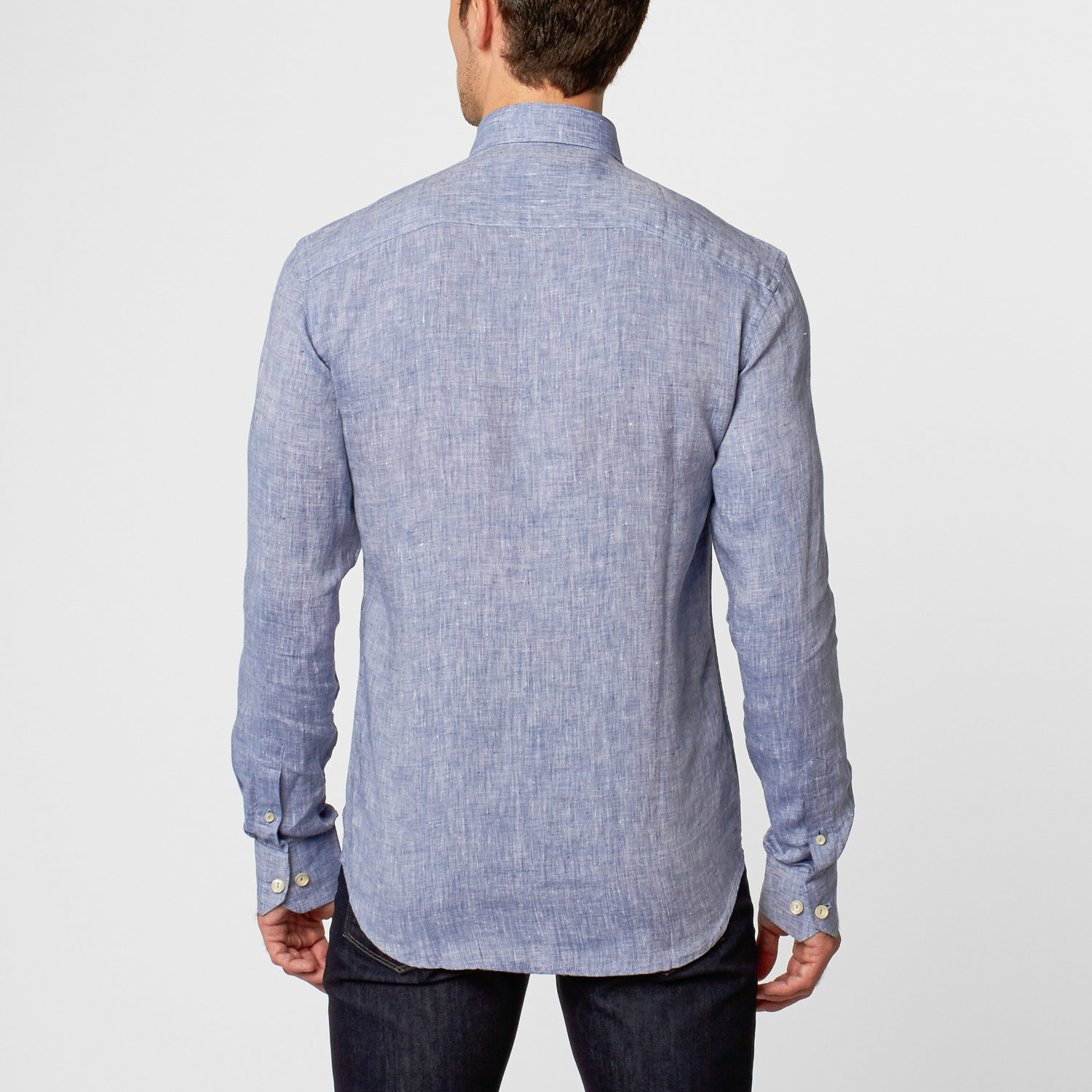 Floral Linen Button-Up // Blue (S) - Ethan Williams - Touch of Modern