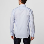 Soft Washed Oxford Button-Up // Light Blue Stripe (XL)