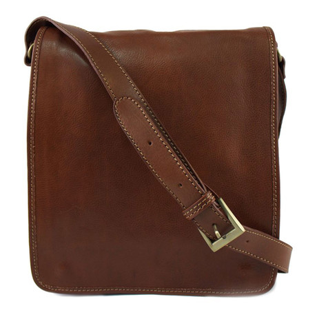 Belt Strap Satchel // Dark Brown