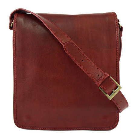 Belt Strap Satchel // Red