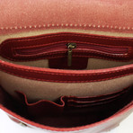 Belt Strap Satchel // Red