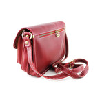 Buckled Satchel // Red