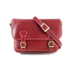 Buckled Satchel // Red