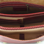 Buckled Satchel // Red