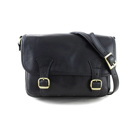 Buckled Satchel // Black