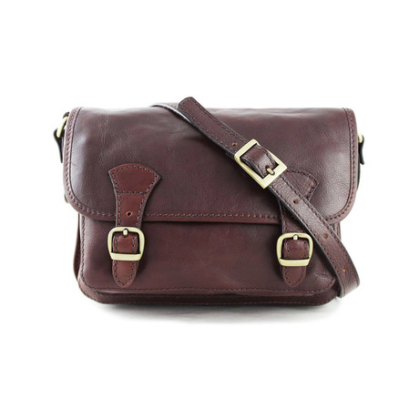 Buckled Satchel // Brown