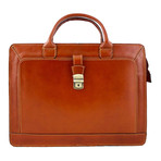 Lock Briefcase // Cognac