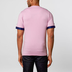 Maceoo // Short-Sleeve V-Neck // Pink (S)