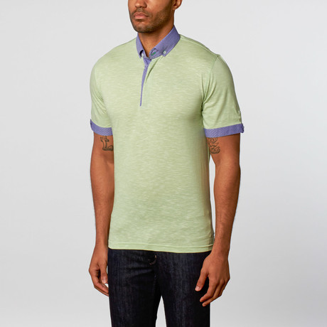 Short-Sleeve Polo // Wavy Green (S)